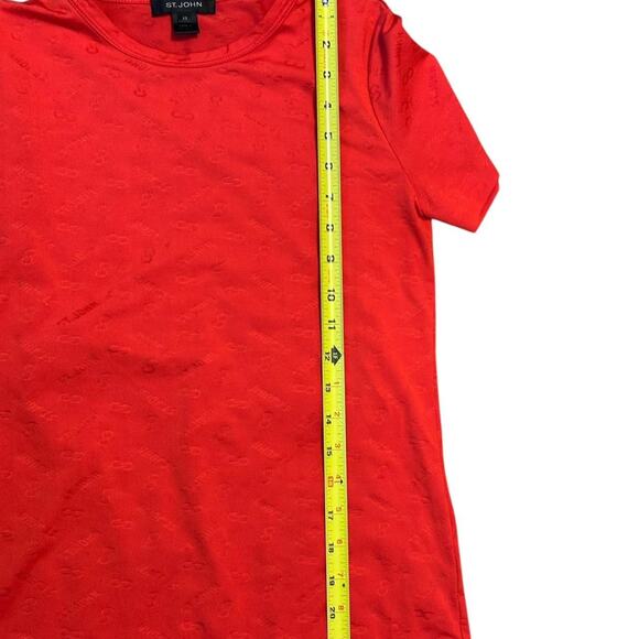 Red St John Logo T Shirt Size XS Women - Picture 5 of 8